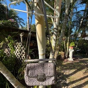 Coach Silver and Gray Crossbody Bag
